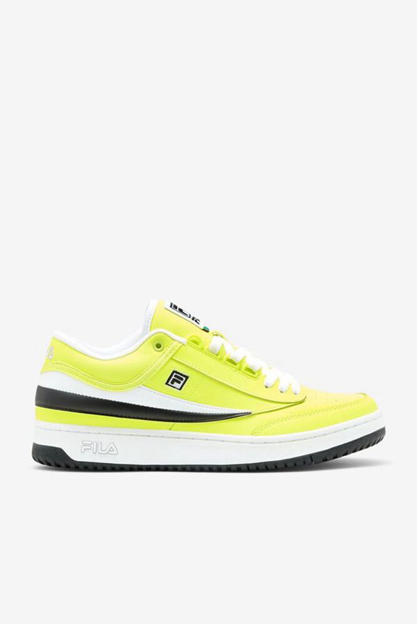 Tennis Shoe Fila Homem Amarelas/Pretas/Branco - Fila T-1 Mid En Portugal,BZAN-09782